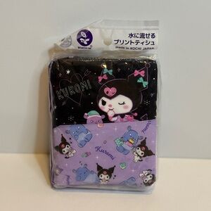 Sanrio Kuromi Mini Pocket Tissue Pack (6 Count) - Made in Japan